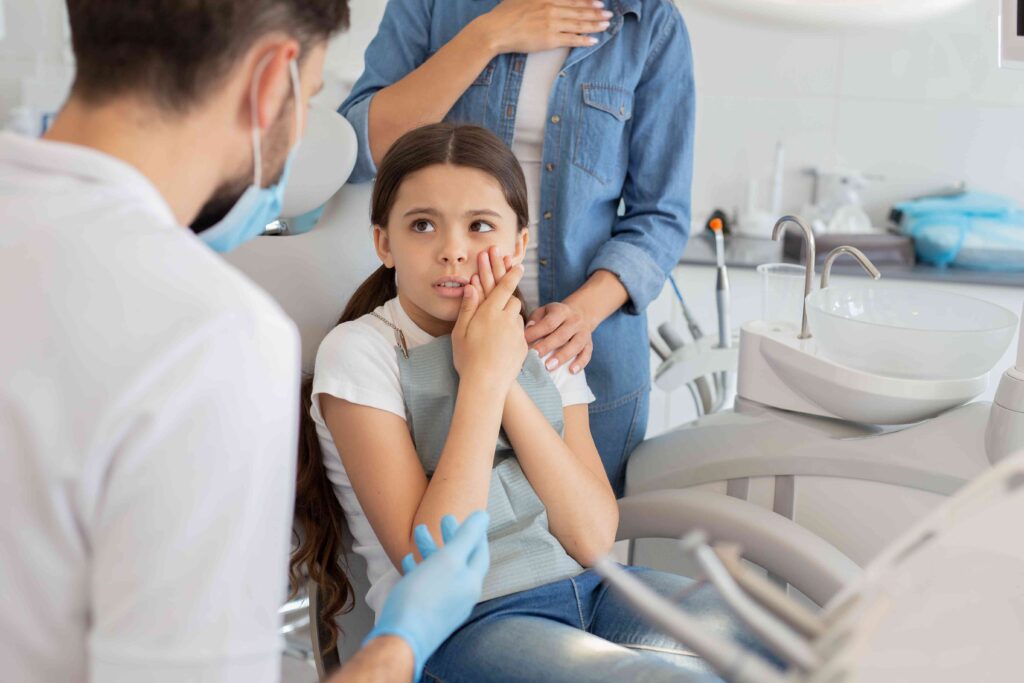 Child with tooth pain